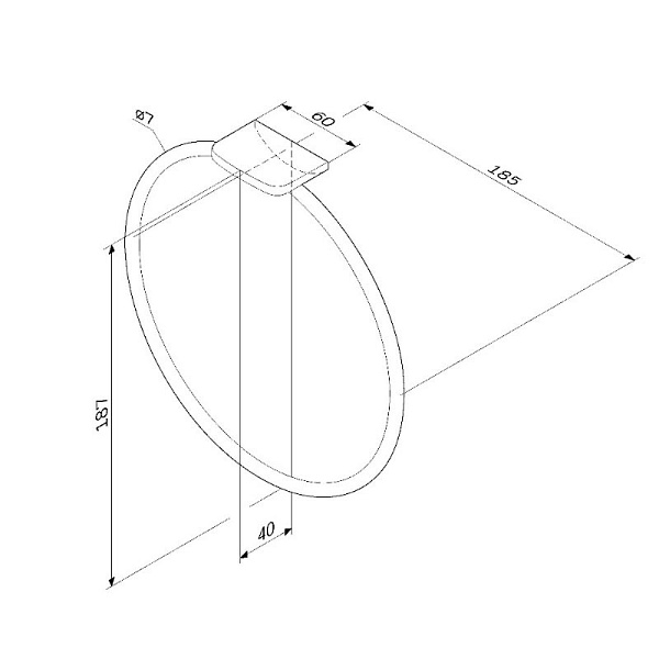 Полотенцедержатель AM.PM Inspire V2.0 A50A34422