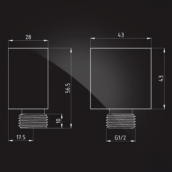 Подключение для шланга Elghansa Unit WS-17