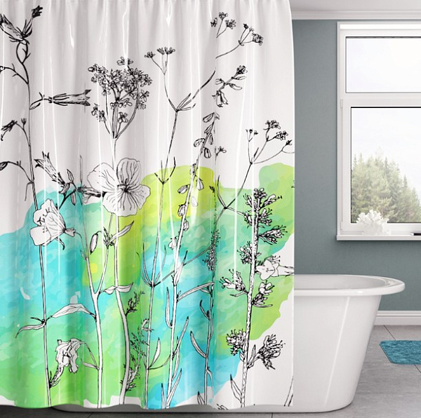 Шторка для ванны WasserKraft Dill SC-39101