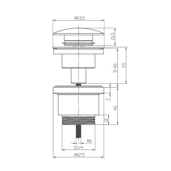 Донный клапан Lemark LM8500B бронза