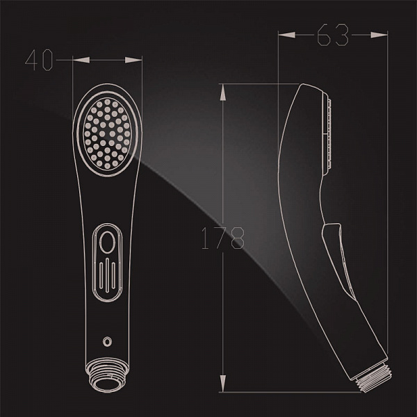 Гигиеническая лейка Elghansa Shower Spray BR-01-Chrome 