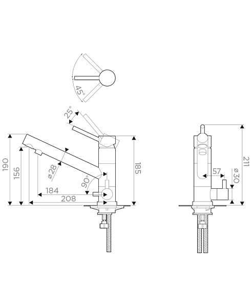 Смеситель для кухни Omoikiri Tonami-BE