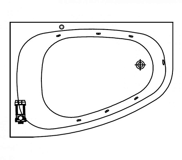 Акриловая ванна Kolpa-San Chad Standart 170х120 R (правая)