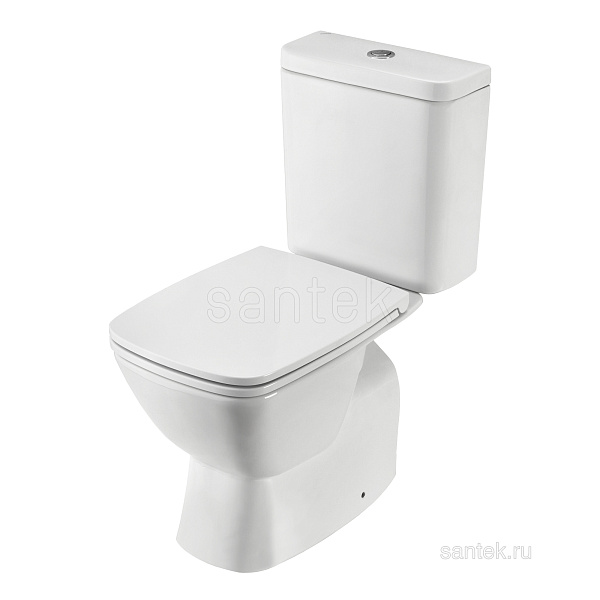 Унитаз компакт напольный Santek Нео с горизонтальным выпуском, rimless