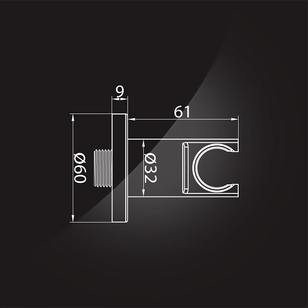 Подключение для шланга Elghansa Unit WS-10K