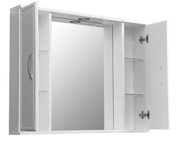 Зеркало-шкаф Stella "Концепт 90/С" белый