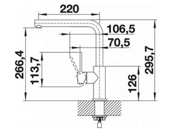 Смеситель для кухни Blanco Lanora