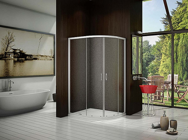 Душевой уголок Good Door Latte R-100-C-WE