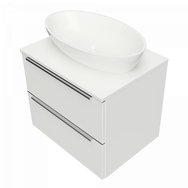 Тумба с раковиной Omnires Dreamset DREAMSET6120BP 60 см белый