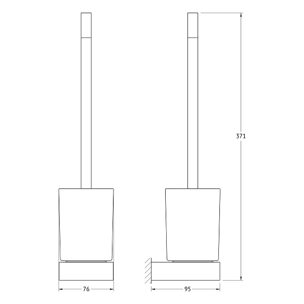 Ершик с держателем Artwelle Regen 8329