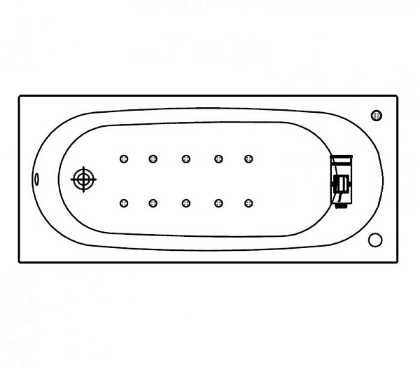 Акриловая ванна Kolpa-San Tamia Air 140х70 QUAT