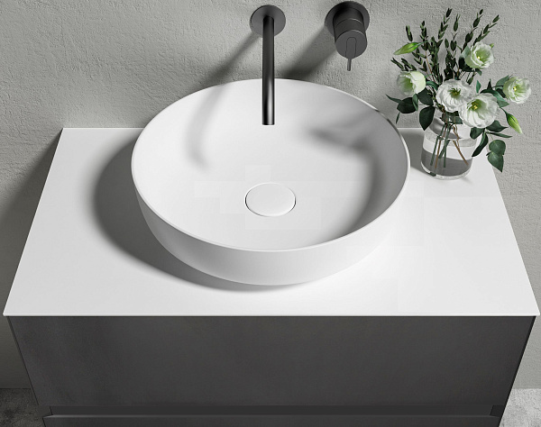 Тумба с раковиной AltroBagno Calabria 800 Matte black