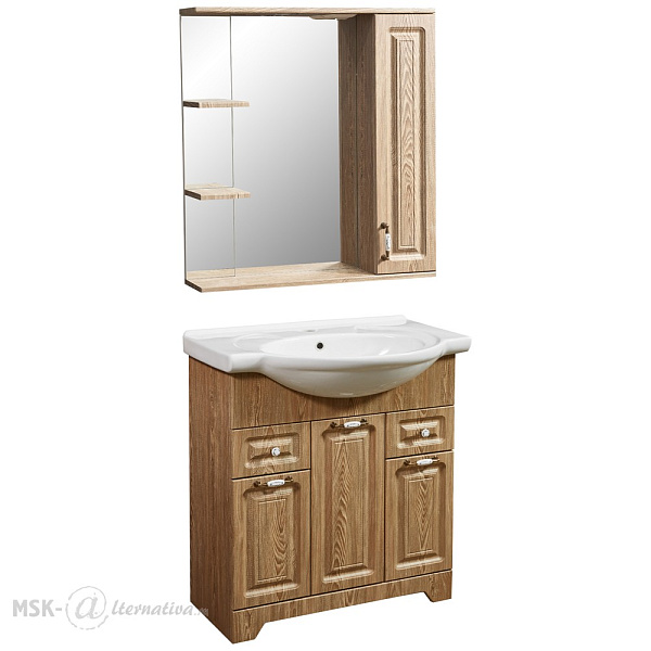 Зеркало-шкаф Stella "Кармела 75/С" карпатская ель