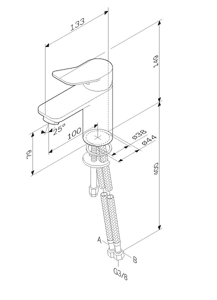Смеситель для раковины AM.PM X-Joy F85A02122