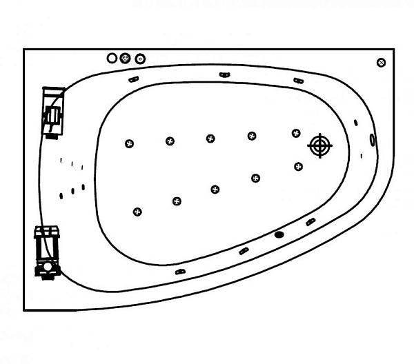 Акриловая ванна Kolpa-San Chad Special 170х120 R (правая)