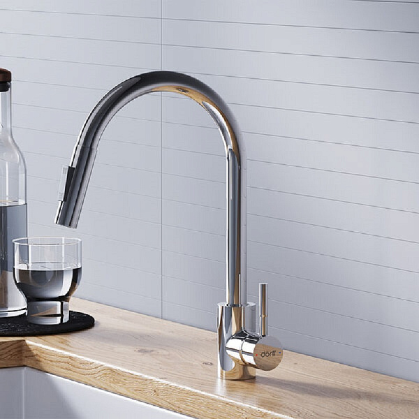 Смеситель для кухни с выдвижным изливом Dorff Logic D3007500