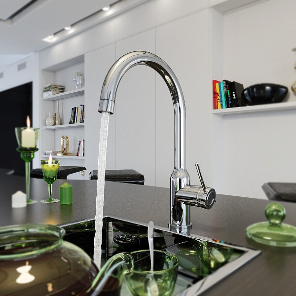 Смеситель Elghansa 56B2013 для кухни однорычажный, хром