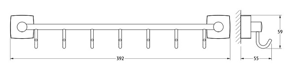 Штанга с 7-ю крючками FBS Esperado ESP 028