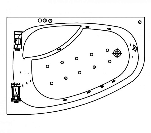 Акриловая ванна Kolpa-San Chad-S Special 170х120 R (правая)