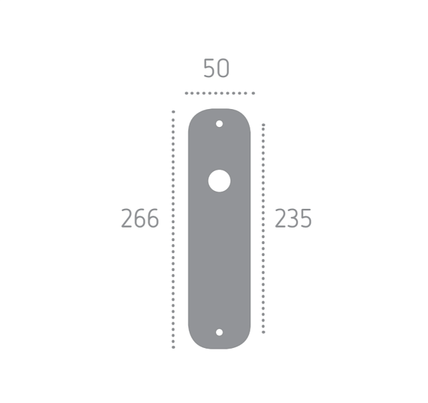 Дверная ручка на планке Forme Atlas 159/P35 RAT Pass