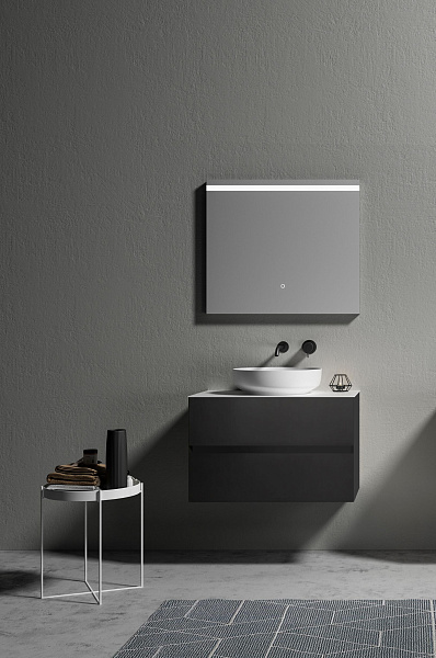 Тумба с раковиной AltroBagno Calabria 800 Matte black