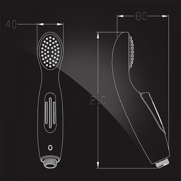 Гигиеническая лейка Elghansa Shower Spray BR-05C-Chrome