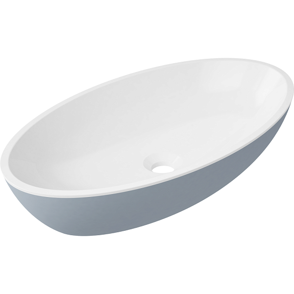 Раковина Omnires Siena SIENALUNBSP 60x35 см белый/серый