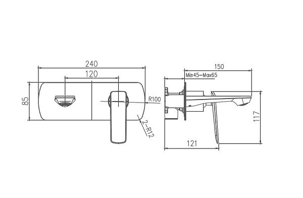 Смеситель для раковины Haiba HB80548-8