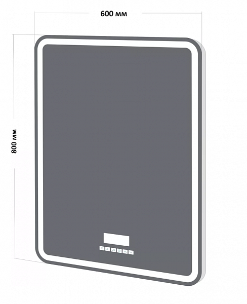 Зеркало BelBagno SPC-MAR-600-800-LED-TCH-RAD