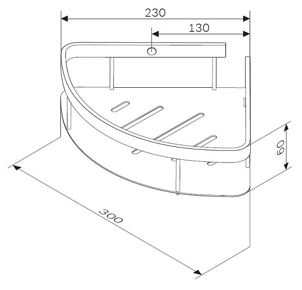 Полка для душа угловая AM.PM A7454122