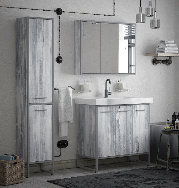 Шкаф-пенал напольный COROZO "Айрон 35"