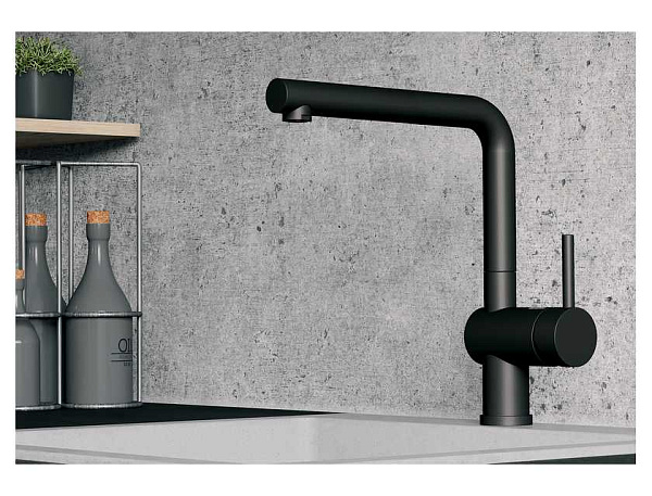 Смеситель для кухни Blanco Linus (матовый черный)