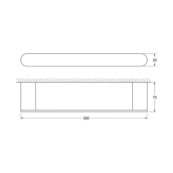 Полотенцедержатель одинарный Artwelle Schwarz 30 см 7713 черный матовый
