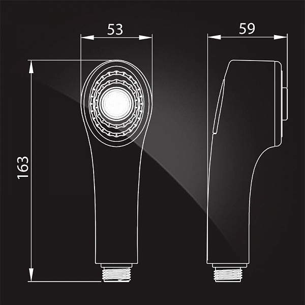 Верхняя душевая насадка Elghansa Hand Shower MP-070