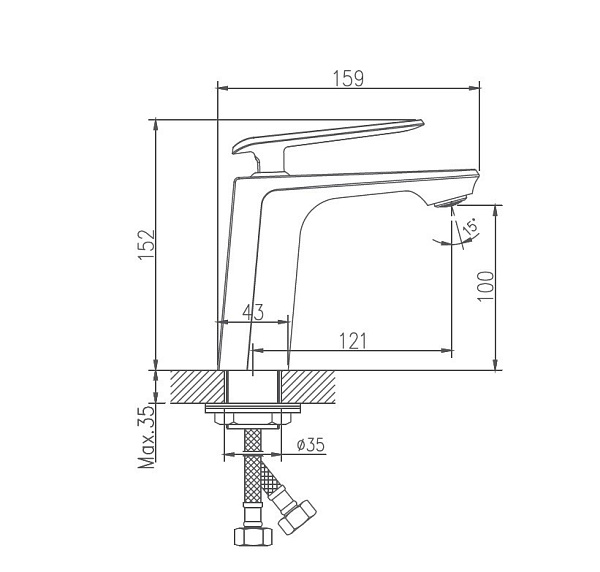 Смеситель для раковины Haiba HB10548-8
