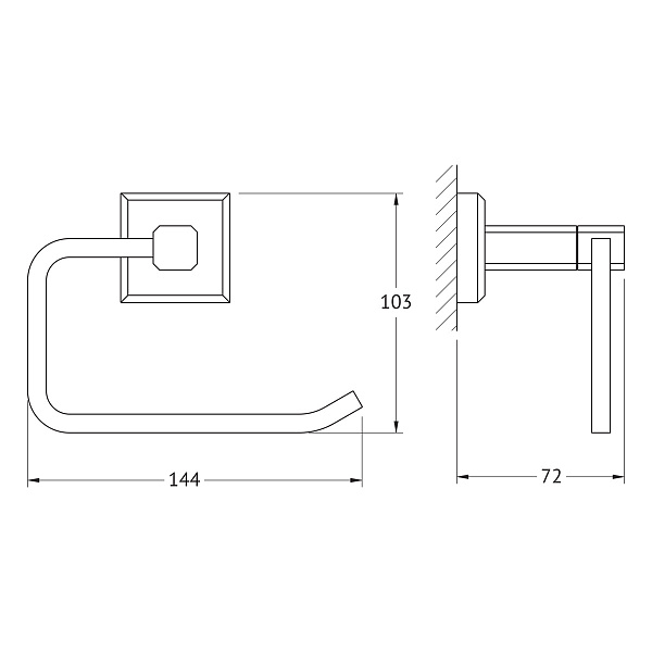 Держатель туалетной бумаги Artwelle Hagel 9916
