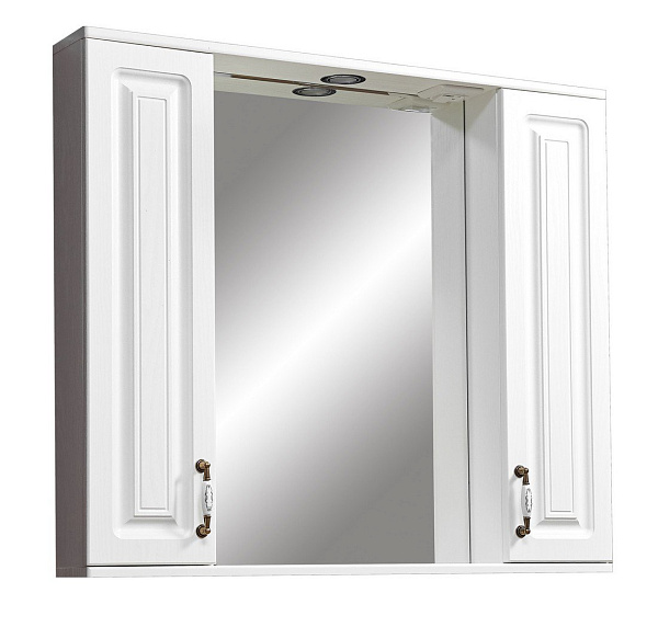 Зеркало-шкаф Stella "Кармела 90/С" ольха белая