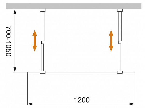 Душевая перегородка Cezares LIBERTA-L-2-115-C-NERO