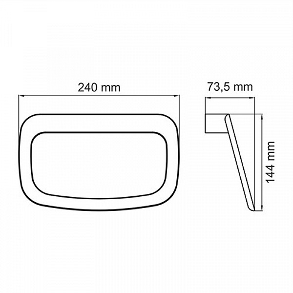 Полотенцедержатель WasserKraft Glan K-5160