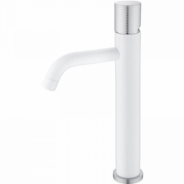 Смеситель для раковины Boheme Stick 122-WCR.2 белый хром