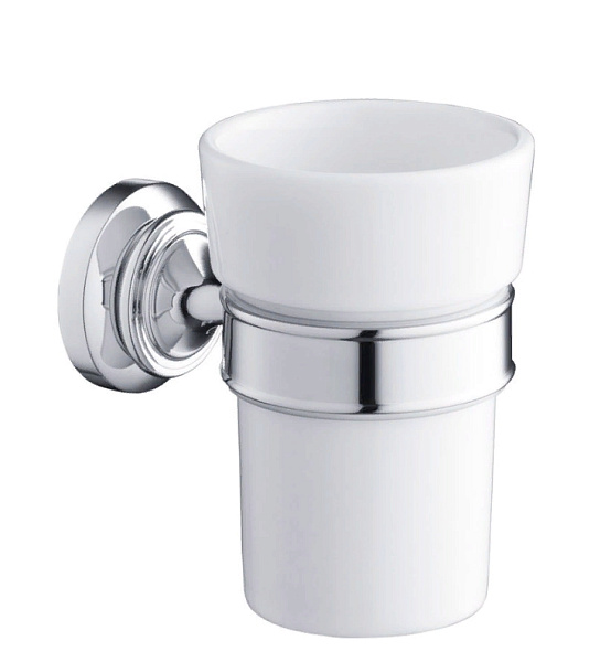 Стакан подвесной Burlington Savoy RA50 хром/белый