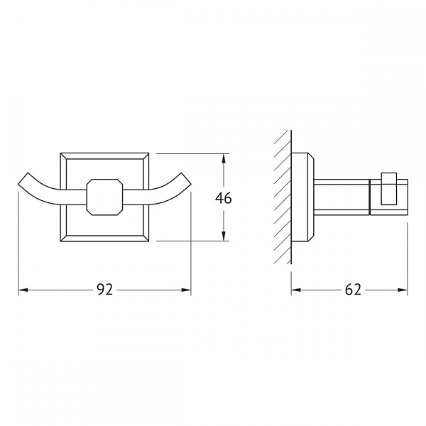 Крючок Artwelle Hagel 9925 хром