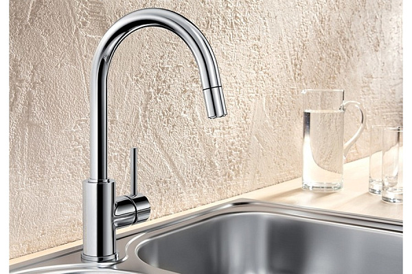 Смеситель для кухни Blanco Mida-S Silgranit (хром)