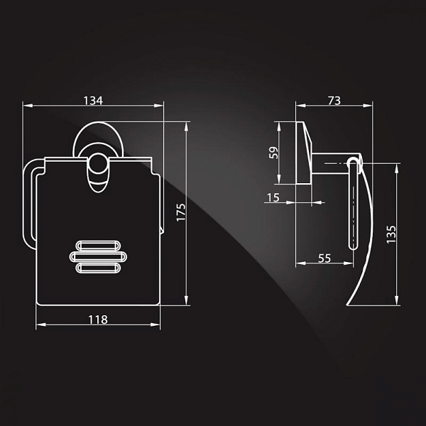 Держатель туалетной бумаги Elghansa Worringen WRG-300