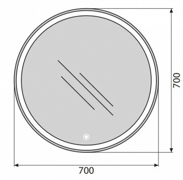 Зеркало BelBagno SPC-RNG-700-LED-TCH