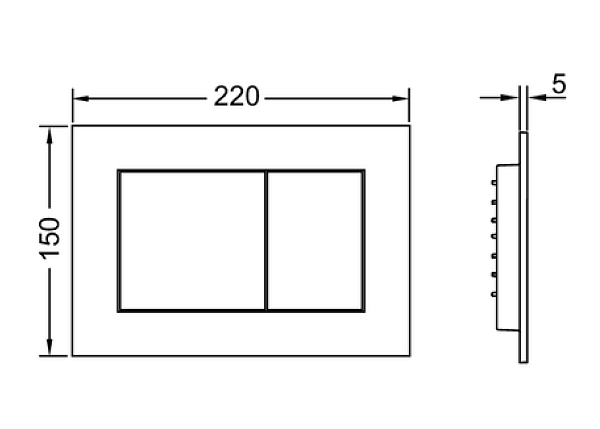 Кнопка смыва TECE Now 9240407
