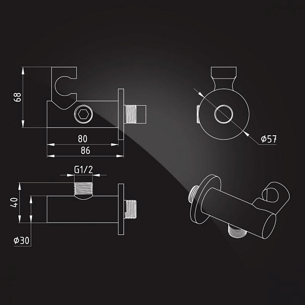 Подключение для шланга Elghansa Unit WS-19