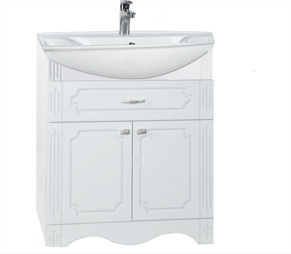 Тумба с раковиной Bellezza "Кантри 75" белая 