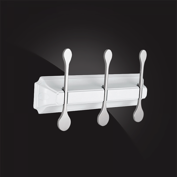 Планка с 3-мя крючками Elghansa Hermitage HRM-730-White/Chrome