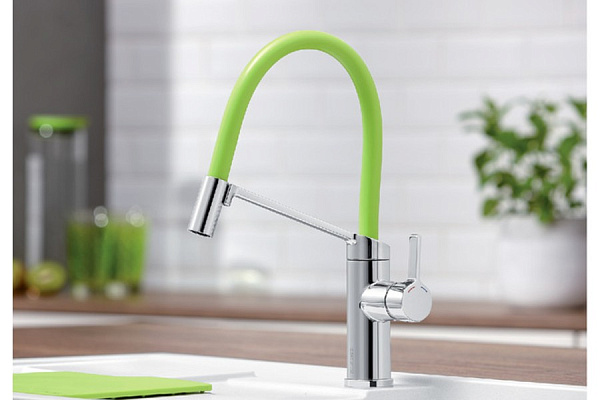 Смеситель для кухни Blanco Viu-S (+4 цветных съемных шланга)